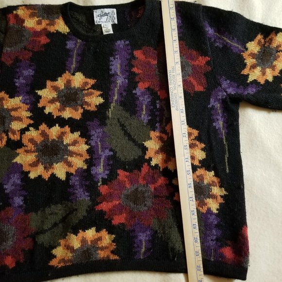 Vintage Alpaca Handknit Sweater, Crewneck, Women's sz L - Picture 6 of 10